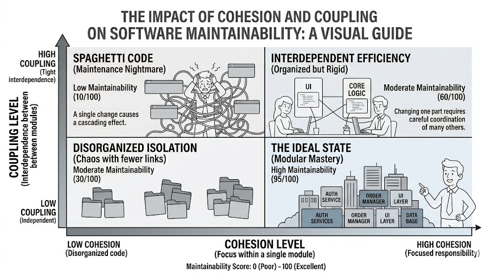 Cohesion vs coupling